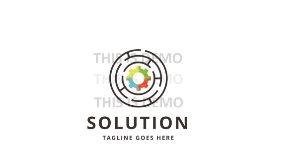 Шаблон логотипа на тему графика