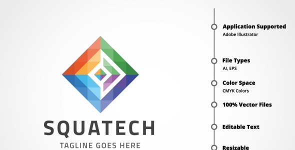 Шаблон логотипа на тему графика