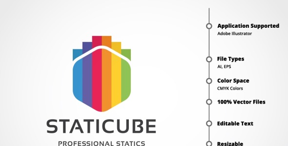 Шаблон логотипа на тему графика