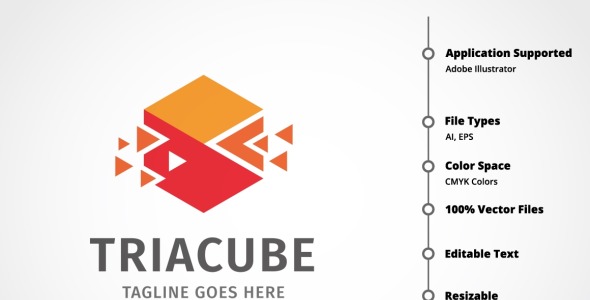 Шаблон логотипа на тему графика