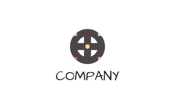 Шаблон логотипа на тему графика