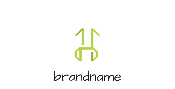 Шаблон логотипа на тему графика