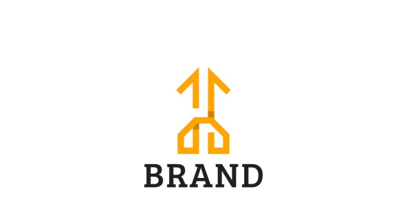 Шаблон логотипа на тему графика