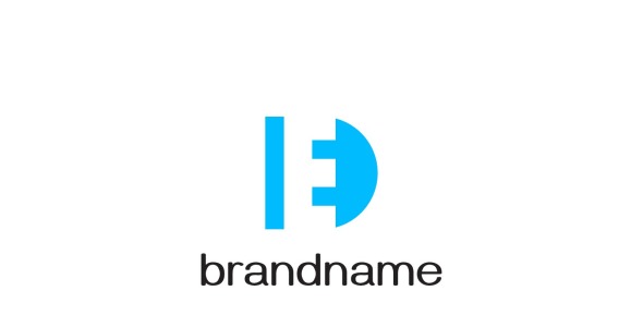 Шаблон логотипа на тему графика