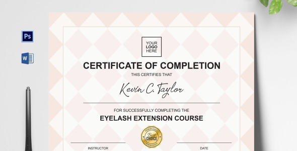 Шаблон сертификата на тему графика