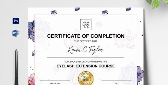 Шаблон сертификата на тему графика