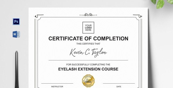 Шаблон сертификата на тему графика