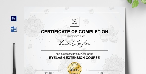 Шаблон сертификата на тему графика