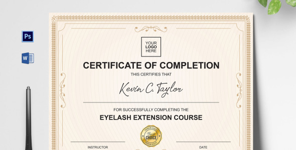 Шаблон сертификата на тему графика