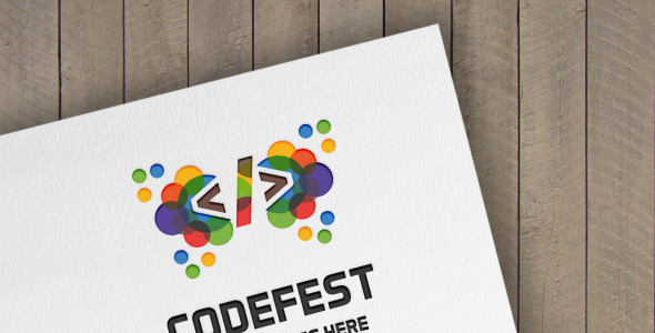 Шаблон логотипа на тему графика