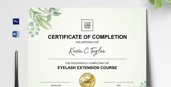 Шаблон сертификата на тему графика