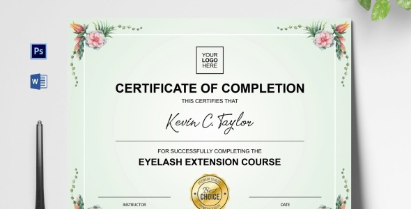 Шаблон сертификата на тему графика