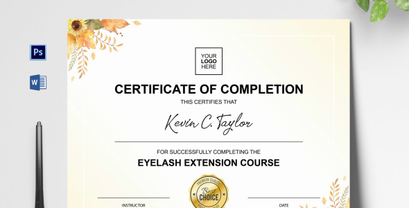 Шаблон сертификата на тему графика