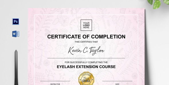 Шаблон сертификата на тему графика