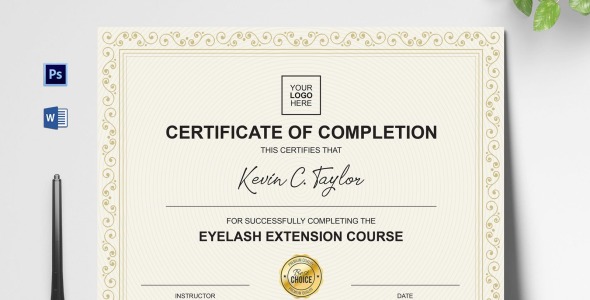 Шаблон сертификата на тему графика