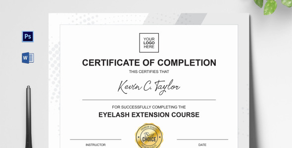 Шаблон сертификата на тему графика