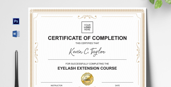 Шаблон сертификата на тему графика