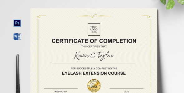 Шаблон сертификата на тему графика