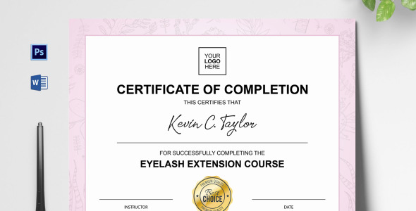 Шаблон сертификата на тему графика