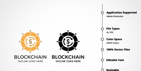 Шаблон логотипа на тему графика