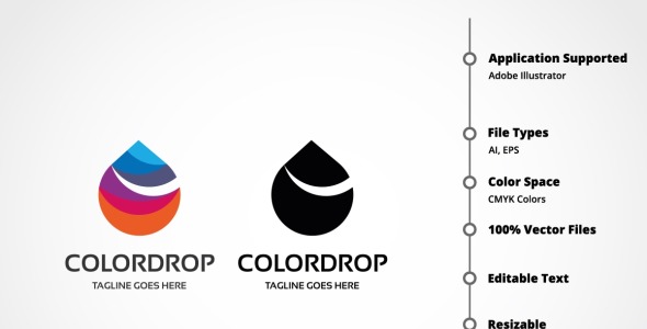 Шаблон логотипа на тему графика