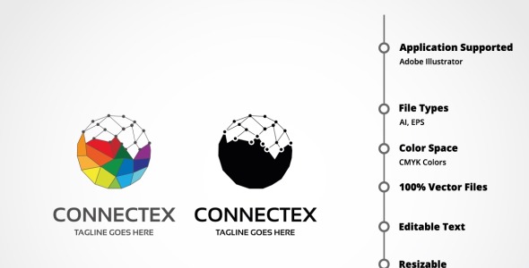 Шаблон логотипа на тему графика