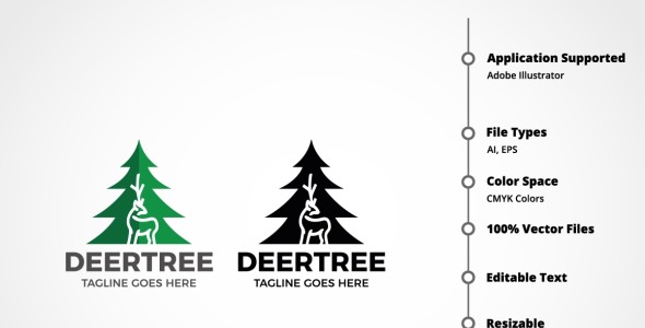 Шаблон логотипа на тему графика