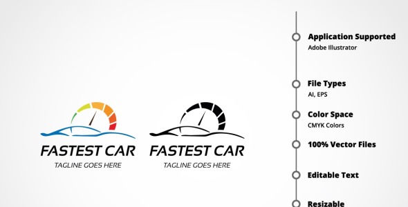 Шаблон логотипа на тему графика