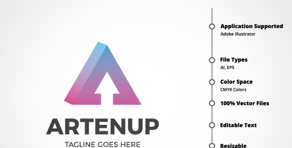 Шаблон логотипа на тему графика