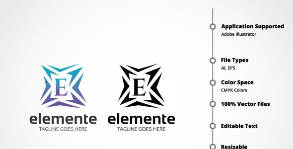 Шаблон логотипа на тему графика