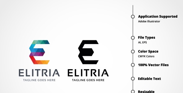 Шаблон логотипа на тему графика