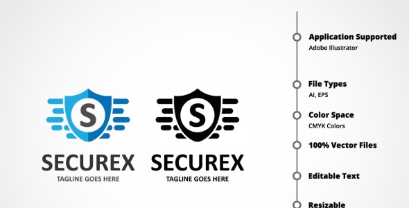 Шаблон логотипа на тему графика