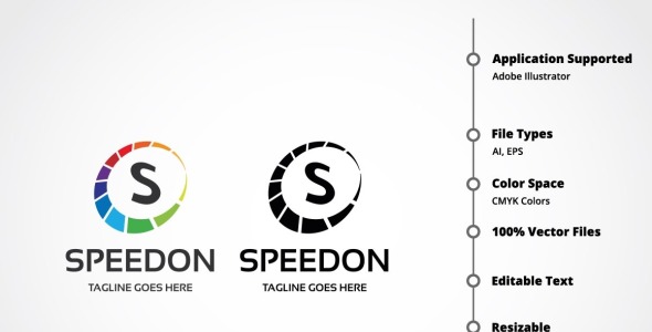 Шаблон логотипа на тему графика