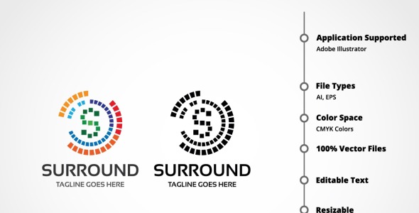 Шаблон логотипа на тему графика