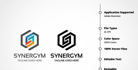 Шаблон логотипа на тему графика