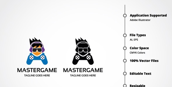 Шаблон логотипа на тему графика