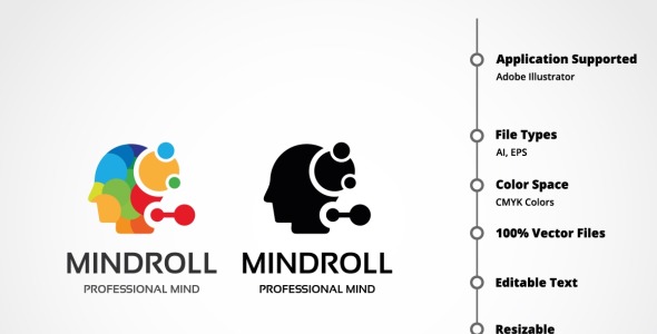 Шаблон логотипа на тему графика