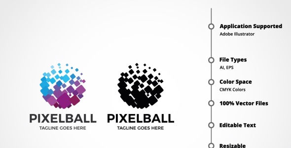 Шаблон логотипа на тему графика