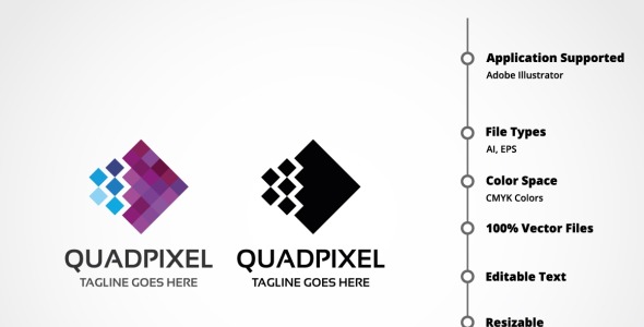 Шаблон логотипа на тему графика