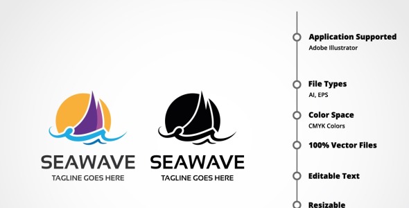 Шаблон логотипа на тему графика