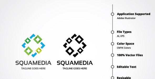 Шаблон логотипа на тему графика