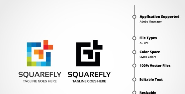 Шаблон логотипа на тему графика