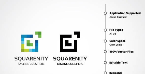 Шаблон логотипа на тему графика