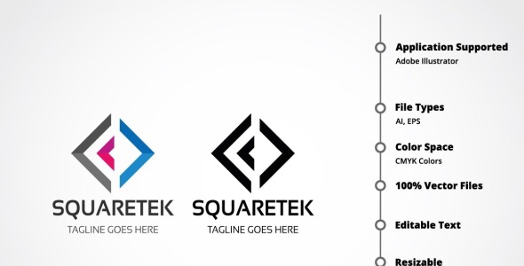 Шаблон логотипа на тему графика