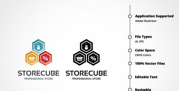 Шаблон логотипа на тему графика