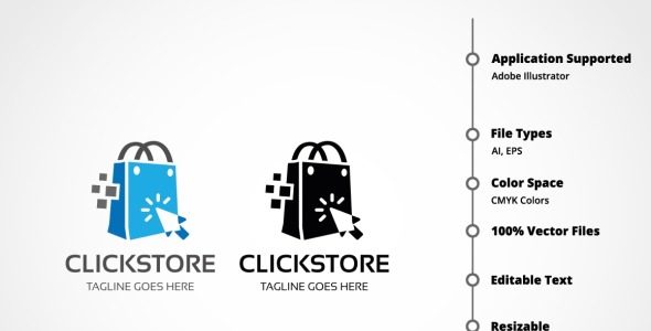 Шаблон логотипа на тему графика