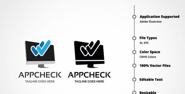 Шаблон логотипа на тему графика