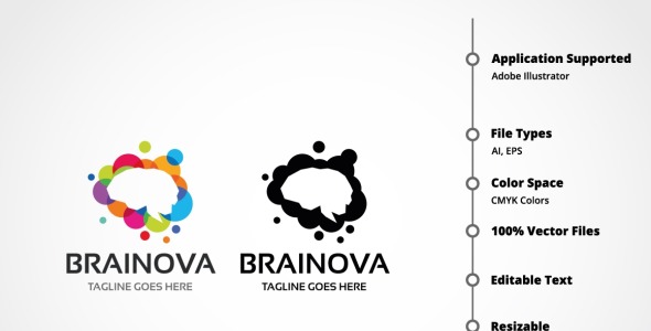 Шаблон логотипа на тему графика