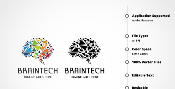 Шаблон логотипа на тему графика