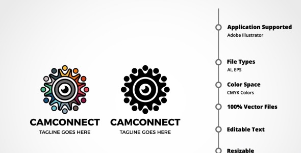 Шаблон логотипа на тему графика